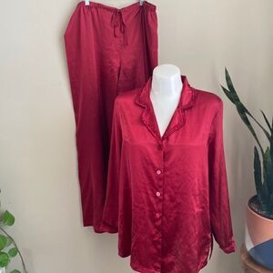 Oscar De La Renta Pink Label Pajama Set L